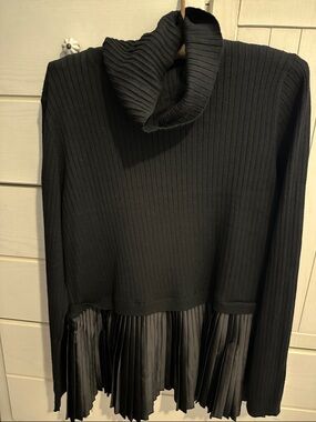 Black turtleneck sweater